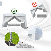 Aosom Tent 10ft x 10ft Gazebo Canopy Portable Outdoor Folding Pop Up Tent - Available in 2 Colours