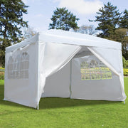 Aosom Tent 10ft x 10ft Gazebo Canopy Portable Outdoor Folding Pop Up Tent - Available in 2 Colours