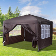 Aosom Tent 10ft x 10ft Gazebo Canopy Portable Outdoor Folding Pop Up Tent - Available in 2 Colours