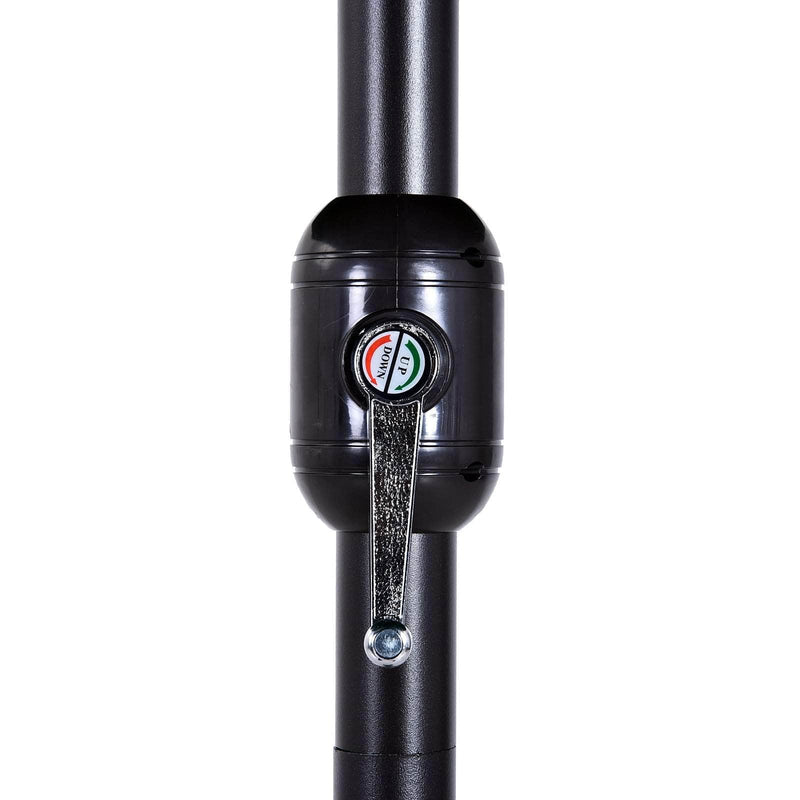 Aosom Umbrella 15ft Outdoor Patio Umbrella with Twin Canopy Sunshade and Lift Crank - Available in 4 Colours