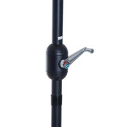 Aosom Umbrella 9ft Outdoor Patio Half Round Umbrella Sunshield - Available in 2 Colours