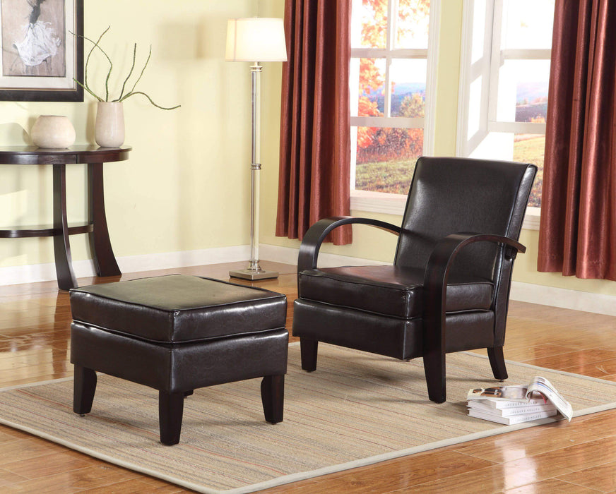 Brassex Inc. Accent Chair Capulet Accent Chair And Ottoman