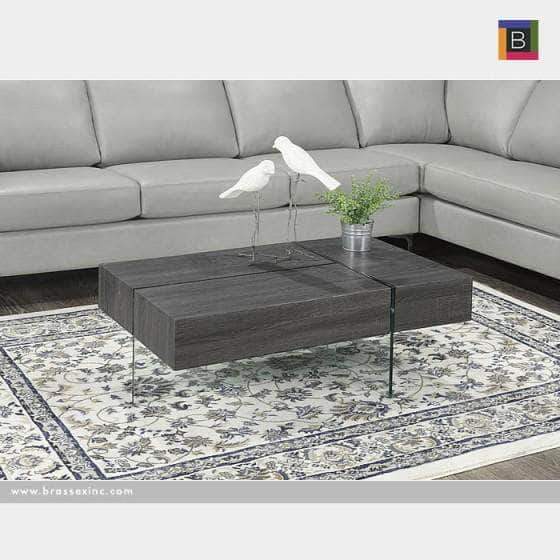 Brassex 3-Way Storage Coffee Table - 2 Colours Available