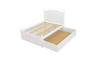 Caramia Furniture Bed White Bed Melinda Full Size Bed Set with Trundle