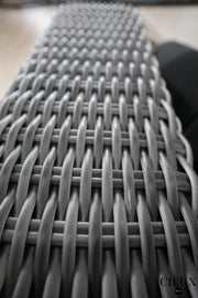 CIEUX Sectional Marseille Outdoor Patio Wicker Rattan Modular Corner Sectional Sofa in Brown