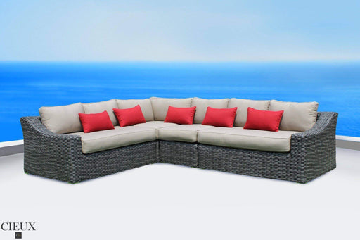 CIEUX Sectional Marseille Spectrum Mushroom L-Shaped Sectional