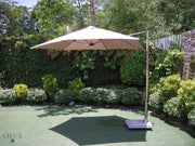 CIEUX Umbrella Marseille Outdoor Cantilever Umbrella with Marble Base on Castors