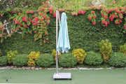 CIEUX Umbrella Provence Patio Cantilever Umbrella with Marble Base on Castors