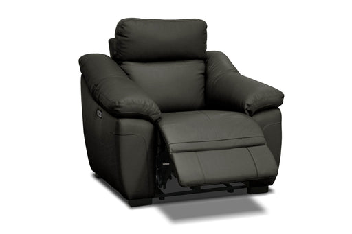Levoluxe Chair Maverick 42" Power Reclining Chair with Power Headrest in Dark Chocolate Leather Match