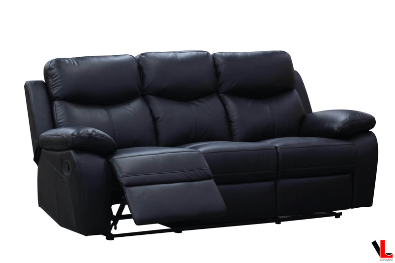 Levoluxe Sofa Set Aveon 2 Piece Pillow Top Arm Reclining Sofa and Loveseat Set in Leather Match - Available in 2 Colours
