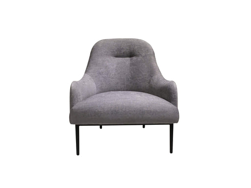 Mobital Accent Chair Dark Grey Swoon Lounge Chair with Black Power Coated Steel- Available in 2 Colours