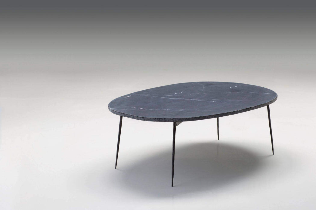 Mobital Coffee Table Large / Black Tuk Tuk Coffee Table Spanish Nero Marble with Black Powder Coated Steel - Available in 2 Colours