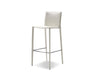 Mobital Counter Stool White Zak Counter Stool Full Leather Wrap Set of 2 - Available in 3 Colours