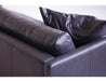 Mobital Sofa Tux Leather Sofa with Powder Coated Black Legs - Available in 2 Colours