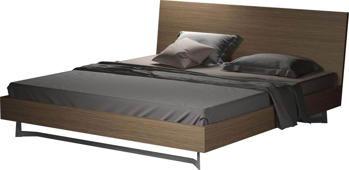 Modloft Bed Broome Platform Bed in Latte Walnut - Available in 3 Sizes