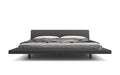 Modloft Bed Carbon Grey Fabric / Cal King Jane Mid-Century Modern Low Profile Platform Bed - Available in 2 Colours and 3 Sizes