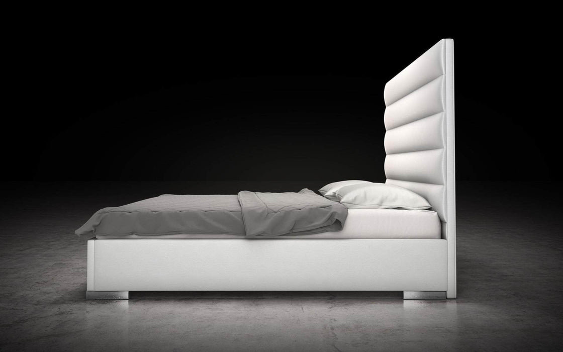 Modloft Bed Prince Eco Pelle Leather Platform Bed - Available in 3 Colours and 5 Sizes