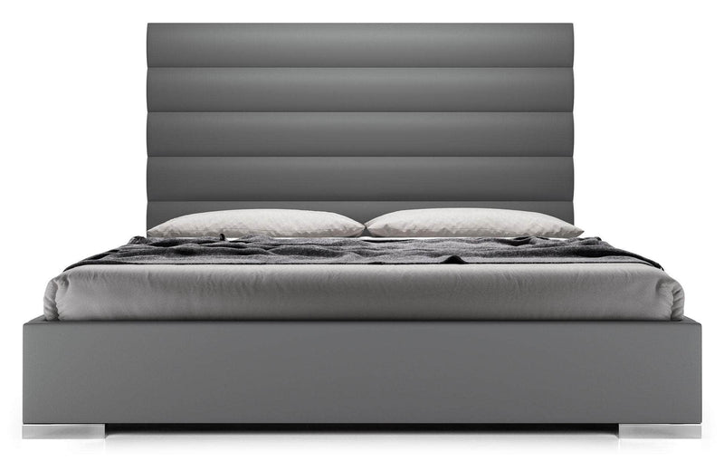 Modloft Bed Prince Eco Pelle Leather Platform Bed - Available in 3 Colours and 5 Sizes
