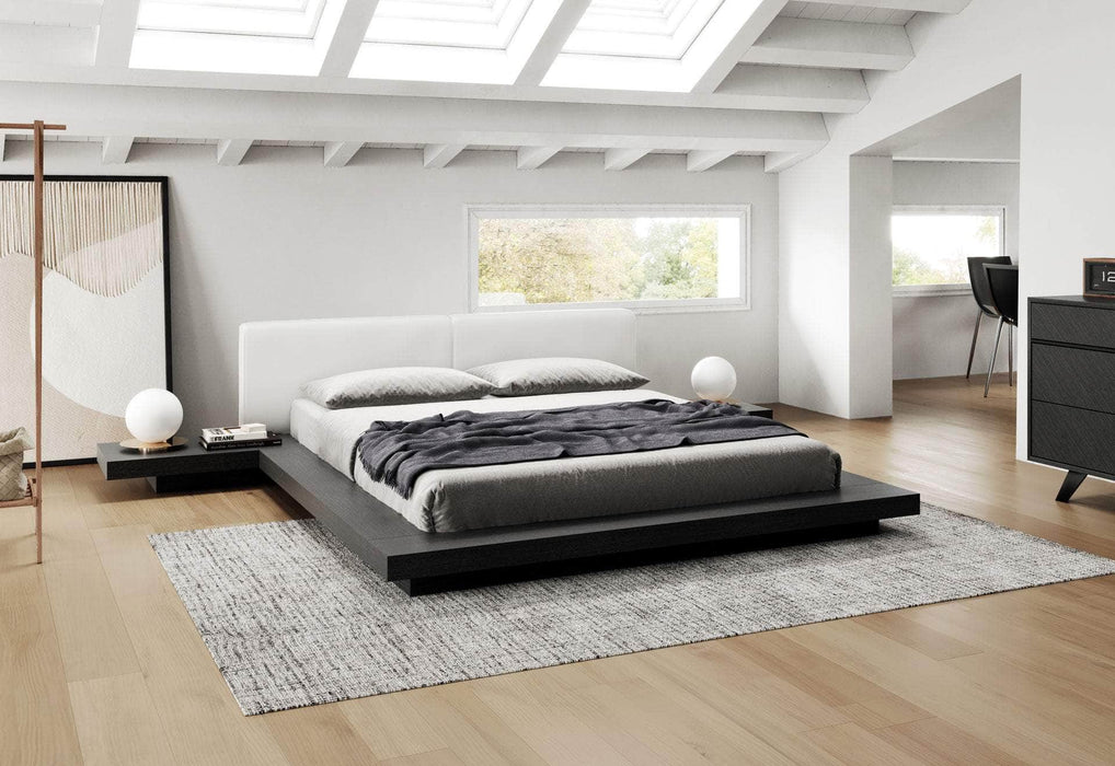 Modloft Bed Worth Eco-Leather Platform Bed - Available in 5 Colours and 3 Sizes