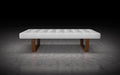 Modloft Bench Soft Snow Leather Charlton Bench - Available in 2 Colours