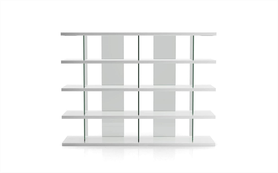 Modloft Bookcase Glossy White Beekman Bookcase - Available in 4 Colours