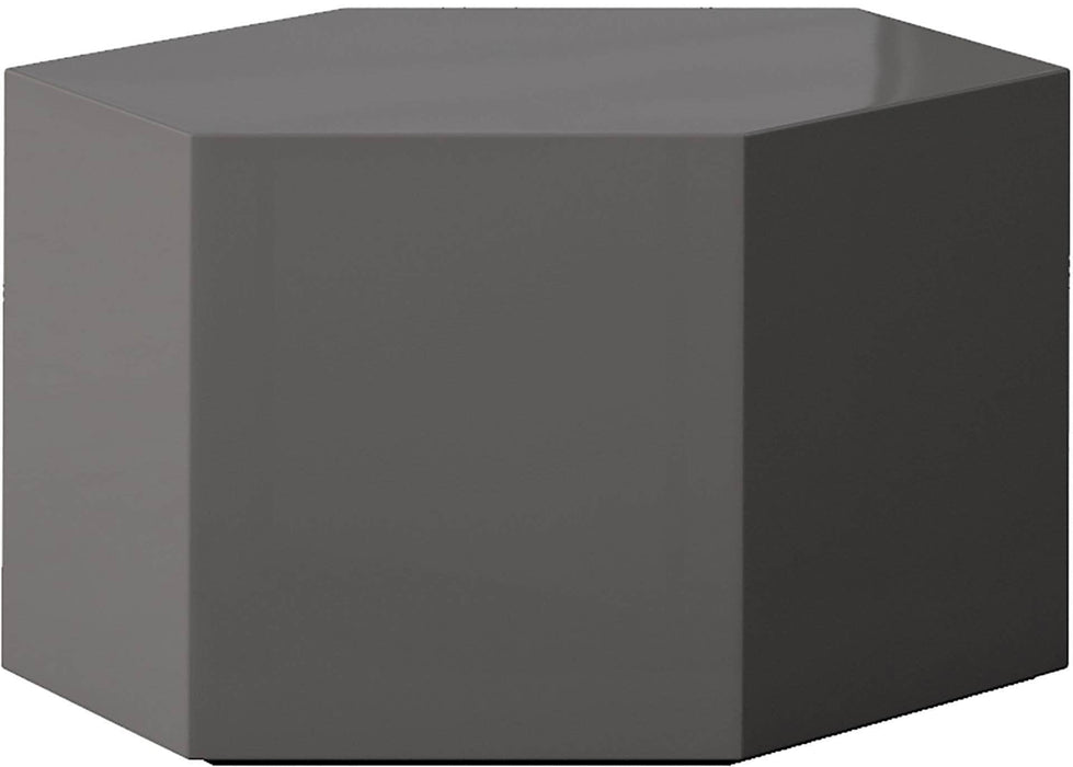 Modloft Coffee Table Glossy Dark Gull Grey Centre 10" Hexagon Coffee Table - Available in 4 Colours
