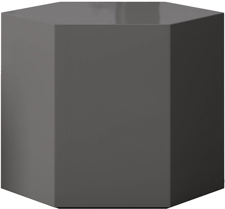 Modloft Coffee Table Glossy Dark Gull Grey Centre 14" Hexagon Coffee Table - Available in 4 Colours