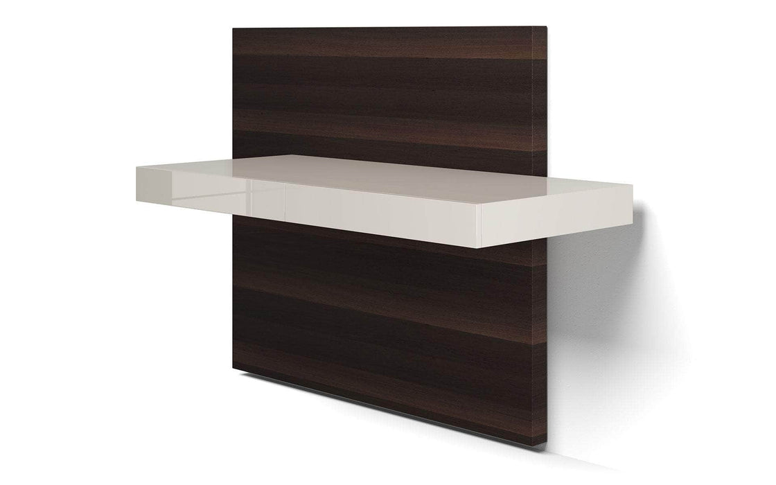 Walker Desk in Glossy Chateau Gray and Smoked Oak