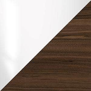 Walker Desk in Glossy Chateau Gray and Smoked Oak