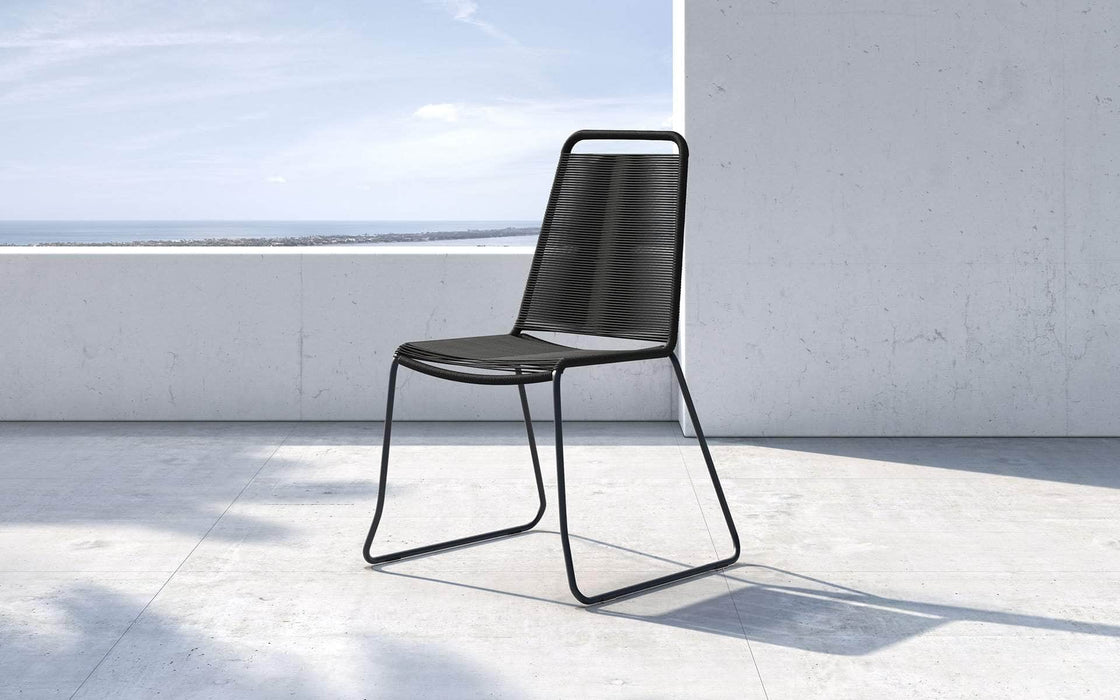 Modloft Dining Chair Black Cord Barclay Stacking Dining Chair (Set of 2) - Available in 6 Colours