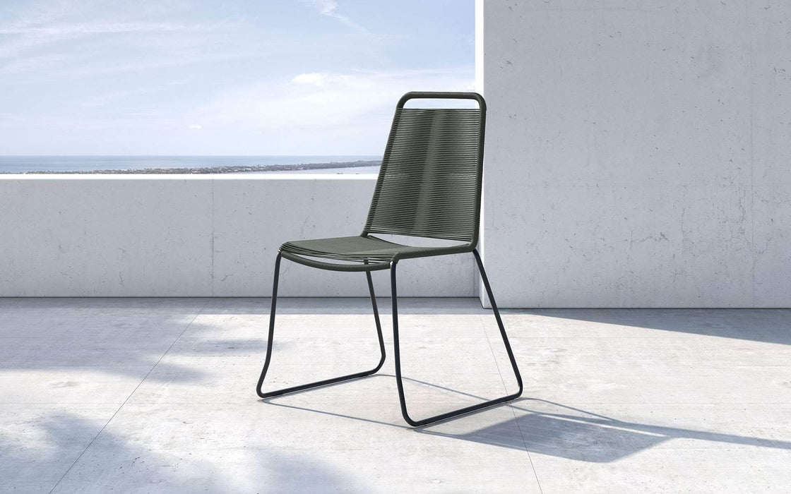 Modloft Dining Chair Dark Grey Cord Barclay Stacking Dining Chair (Set of 2) - Available in 6 Colours