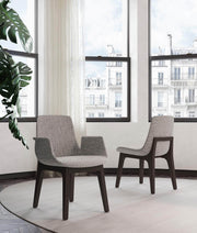 Modloft Dining Chair Mercer Fabric Dining Arm Chair - Available in 2 Colours