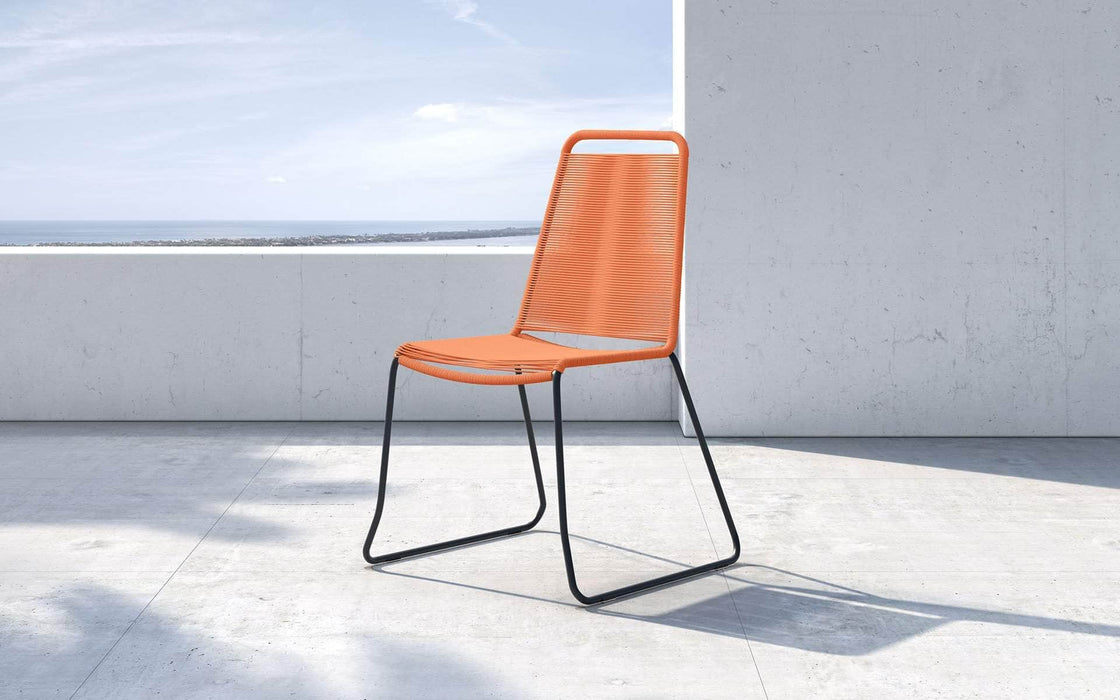 Modloft Dining Chair Orange Cord Barclay Stacking Dining Chair (Set of 2) - Available in 6 Colours