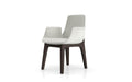 Modloft Dining Chair Silver Birch Fabric/Seared Ash Mercer Fabric Dining Arm Chair - Available in 2 Colours