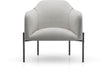 Modloft Lounge Chair Silver Grey Fabric Tiemann Fabric Lounge Chair - Available in 3 Colours