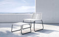 Modloft Lounge Chair White Cord Barclay Stacking Lounge Chair and Ottoman - Available in 3 Colours