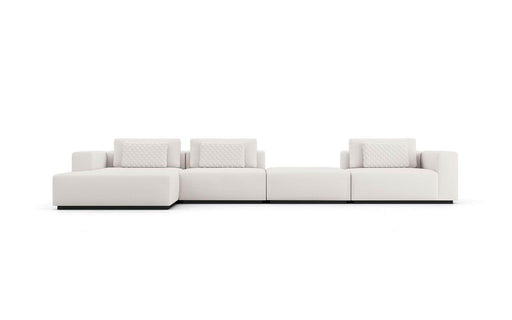 Pending - Modloft Sectionals Chalk Fabric Spruce Sectional Sofa with Chaise XL in Chalk Fabric
