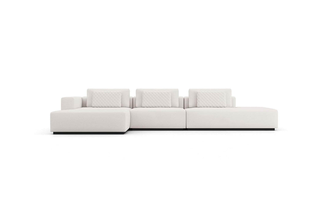 Modloft Sectional Chalk Fabric / Left Facing Chaise Spruce Modular Sectional Sofa with Chaise - Available in 2 Configurations