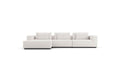 Modloft Sectional Chalk Fabric / Left Facing Chaise Spruce Modular Sectional Sofa with Right Facing Chaise - Available in 2 Configurations