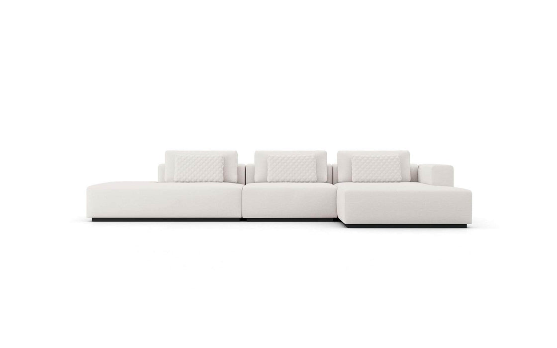 Modloft Sectional Chalk Fabric / Right Facing Chaise Spruce Modular Sectional Sofa with Chaise - Available in 2 Configurations