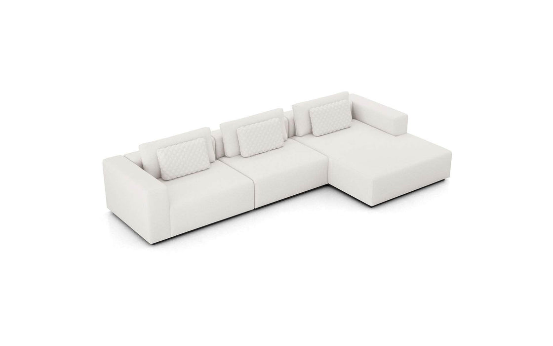 Modloft Sectional Spruce Modular Sectional Sofa with Right Facing Chaise - Available in 2 Configurations