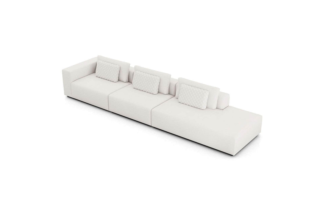Modloft Sofa Spruce Modular Sofa with Large Armless Chair - Available in 2 Configurations
