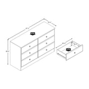 Modubox Astrid Bedroom Collection Astrid 6-Drawer Dresser - Multiple Options Available