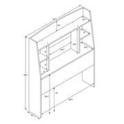 Modubox Astrid Bedroom Collection Astrid Twin Headboard - Multiple Options Available