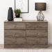 Modubox Astrid Bedroom Collection Drifted Grey Astrid 6-Drawer Dresser - Multiple Options Available