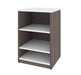 Modubox Bookcase Bark Grey & White Cielo 19.5“ Low Storage Unit - Available in 2 Colours