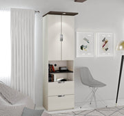 Modubox Bookcase Lumina Storage Unit with 2 Drawers - Available in 2 Colours