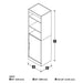 Modubox Bookcase Nebula 25" Storage Unit - Available in 3 Colours