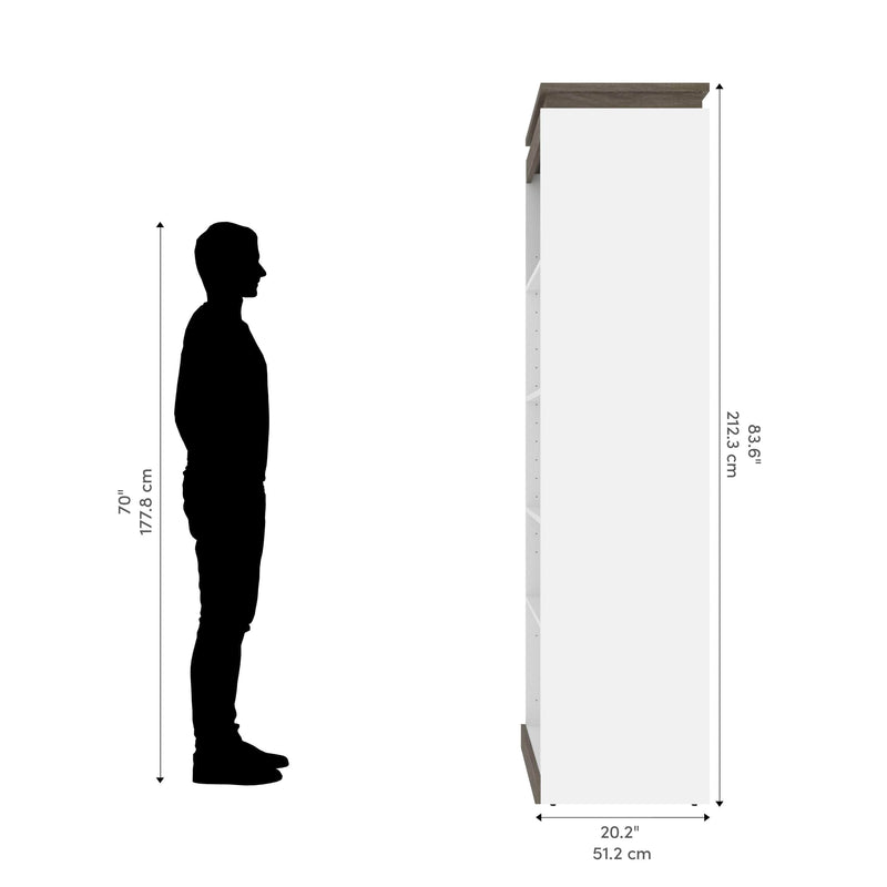 Modubox Bookcase Orion 30"W Shelving Unit - Available in 2 Colours
