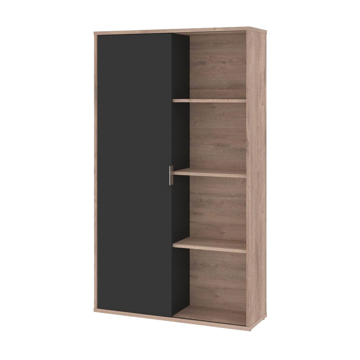 Modubox Bookcase Rustic Brown & Graphite Aquarius Storage Unit with 8 Cubbies - Available in 5 Colours